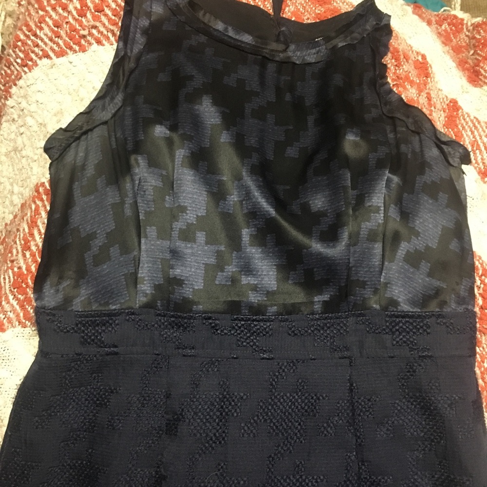 Silk top tweed bottom mad men dress